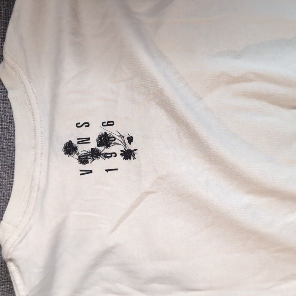 Vans Chasin Blooms Long Sleeve Tee - Cream - Picture 4 of 4